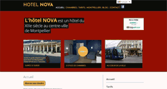 Desktop Screenshot of hotelnova.fr